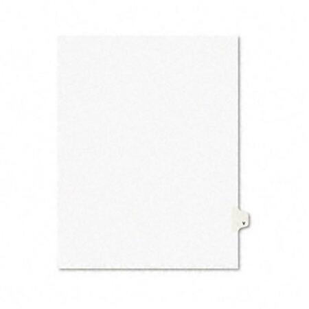AVERY Style Legal Side Tab Dividers- One-Tab- Title V- Letter- White, 25Pk 1422